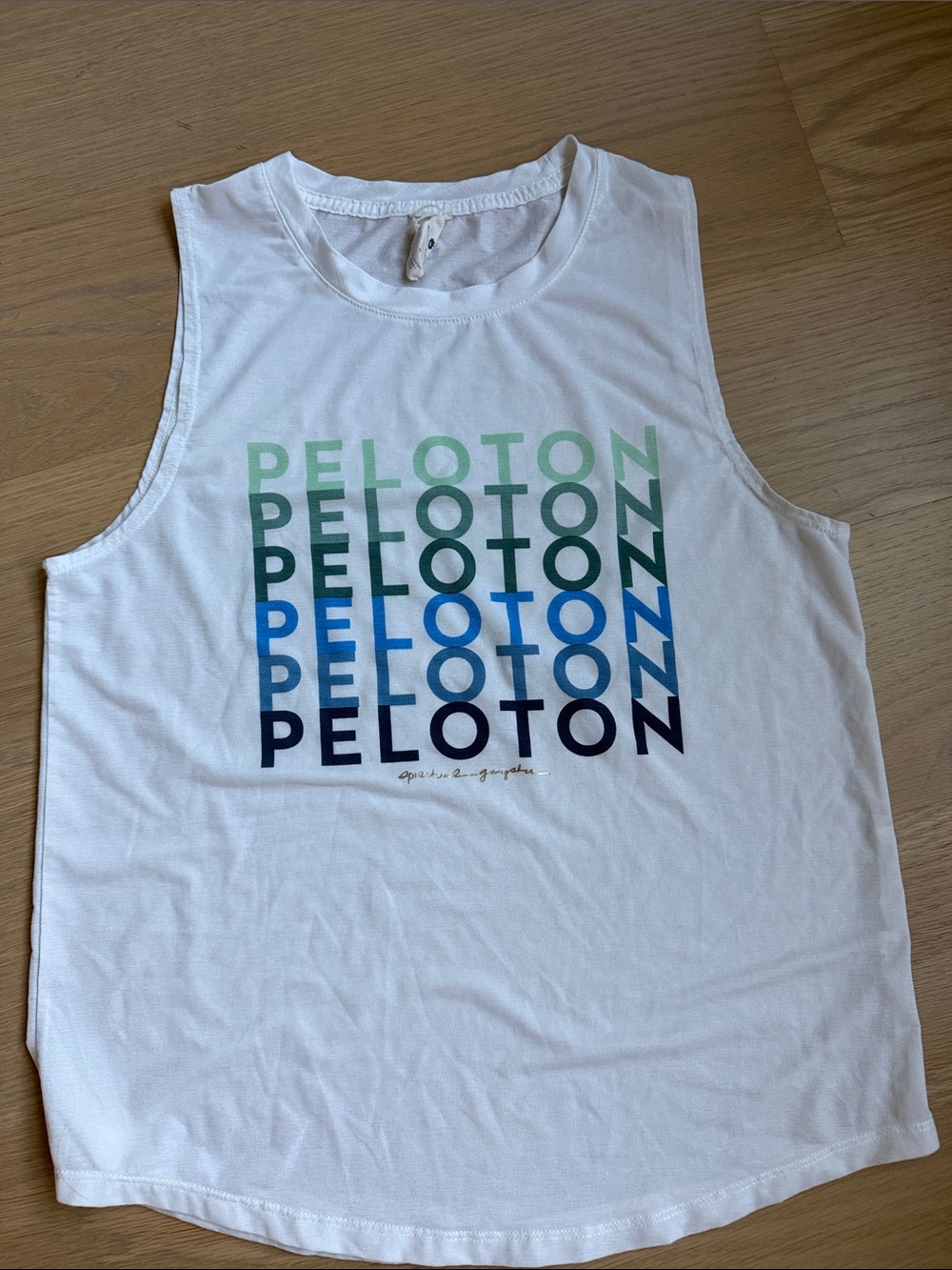 Spiritual gangster, peloton size, small muscle tank top like new workout  active